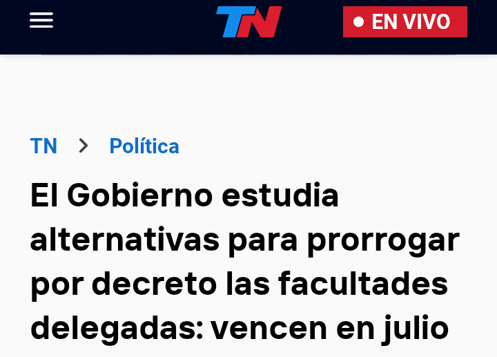 El próximo 8 de julio vencen las facultades delegadas y todos estamos viendo cómo se profundiza el régimen autoritario del gobierno de Milei y su banda de funcionarios/aliados políticos y medios afines. 

Pongamos fecha para un nuevo argentinazo antes de tener q lamentarnos.