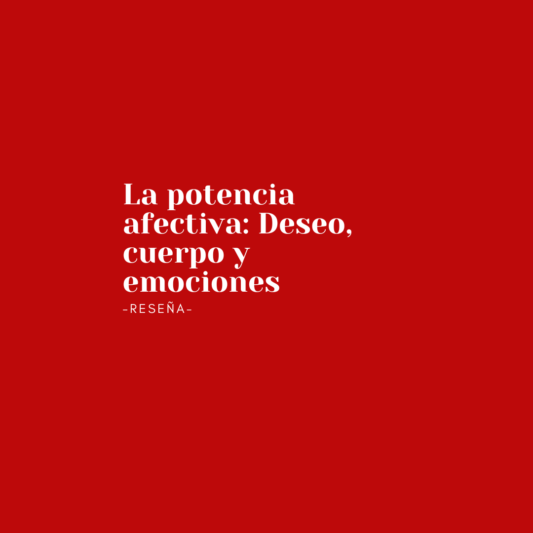Hoy leemos "La potencia afectiva: Deseo, cuerpo y emociones" editado por <a href="/continta_mt/">Continta Me Tienes</a> , podéis leer nuestra reseña aquí:
altavozcultural.com/2025/06/21/la-…