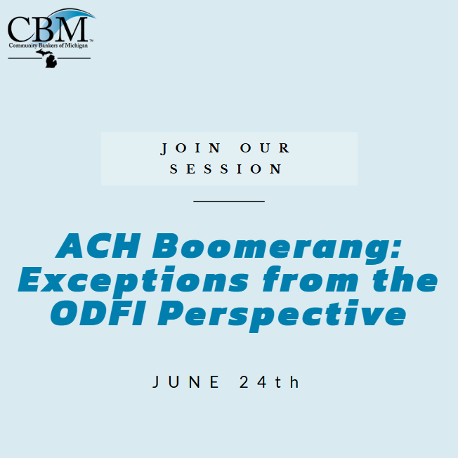 Instead of looking at ACH exceptions from the RDFI’s perspective, this webinar will transport you to the ODFI’s side of the coin. Do you know how an ODFI should handle an NOC or returned payment? 

Register: loom.ly/o2jyW8A
