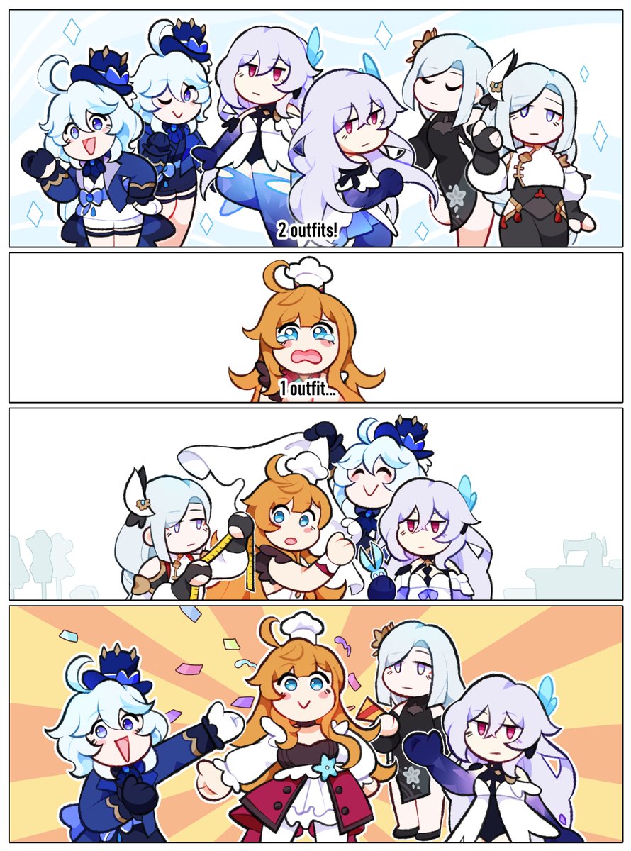 SKIRK'S FASHION SQUAD, ASSEMBLE! you can try her out in game right now 
#FightLikeSkirk #GenshinImpactXbox #GenshinImpact