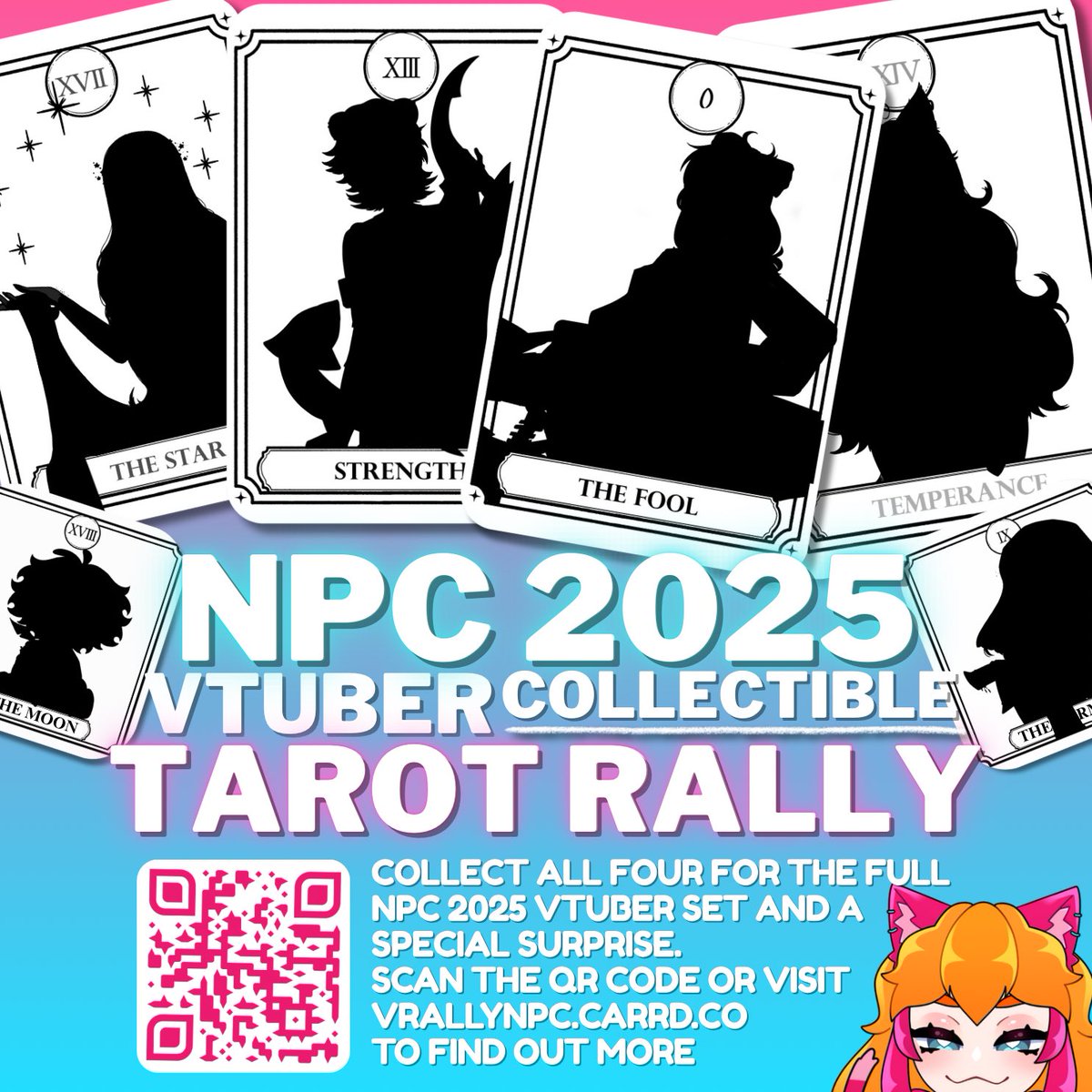 🚨WEEWOO🚨

It is my utmost pleasure to announce a very cool project ‼️ This NPC, you can go on a treasure hunt and collect all the Vtuber tarot cards and gorgeous extras for a fun little reward!!😼🫰

The amounts are limited, so make sure to find us fast!💕🤭