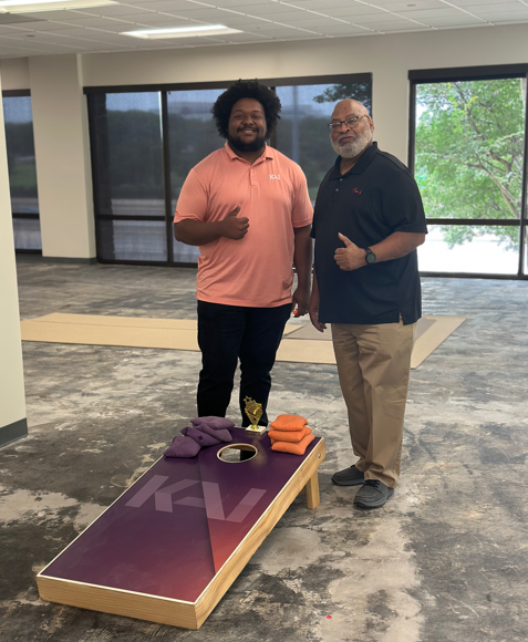KAIenterprises's tweet image. Our KAI Spring Cornhole Tournament was a success with plenty of friendly competition, laughs, and time to connect with teammates. Thanks to everyone who came out and made it such an enjoyable event!
#TransformingCommunites #KAIculture #SpringAtKAI #CornholeChamps