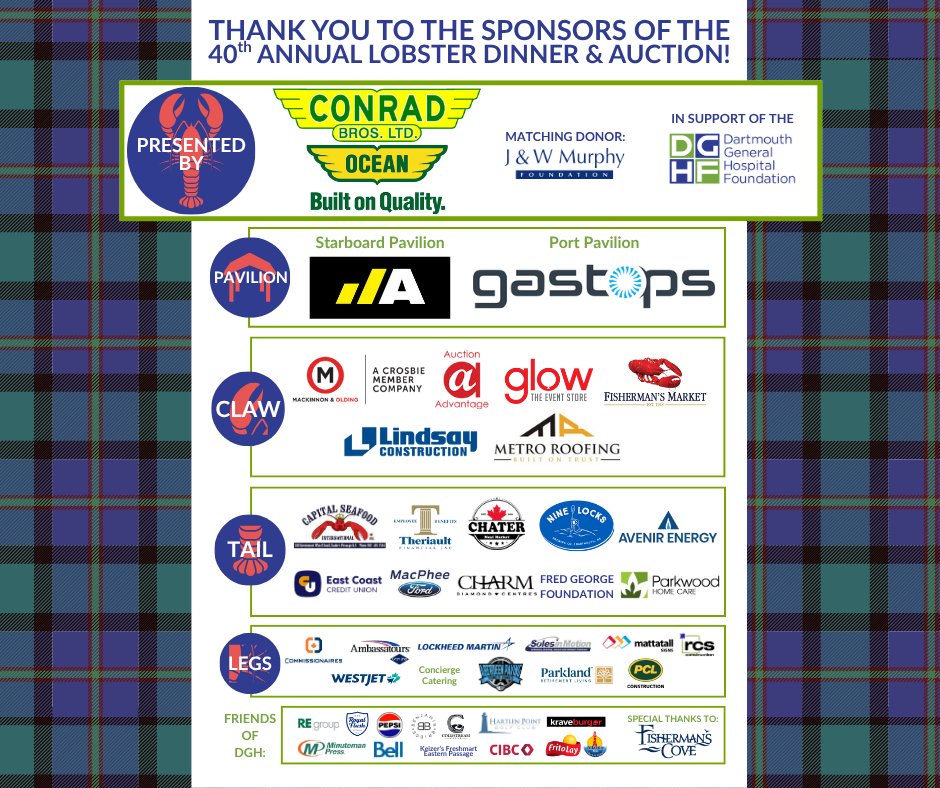We want to see your likes, comments, and shares as a round of applause for all of our amazing sponsors that helped make last weekend's FORTIETH Lobster Dinner &amp; Auction a reality! Thank you so much to you all!

Give them some love, check out their pages, and see you next year!