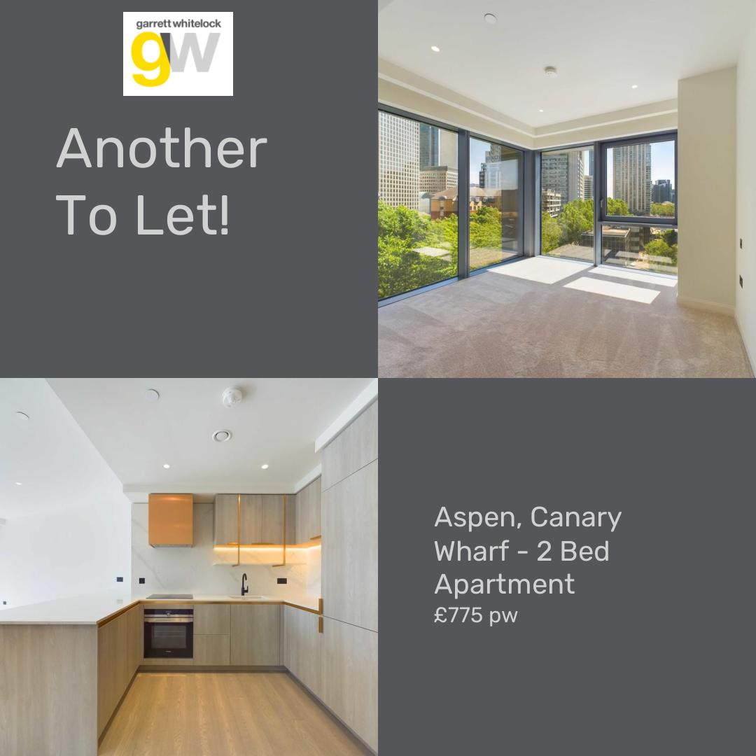 🏡To Let 2 Bed Apartment £775 pw

📍Aspen, Canary Wharf

📧info@garrettwhitelock.co.uk
📞020 8033 5413

onthemarket.com/details/151207…
