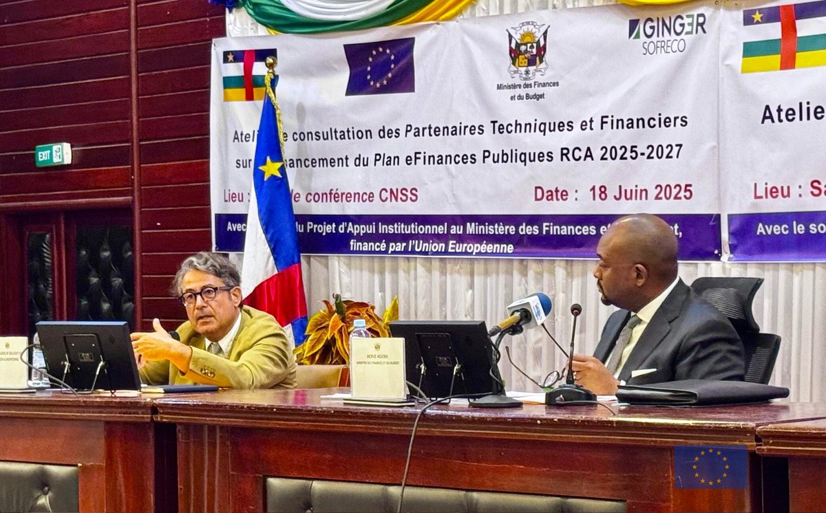 UE_Centrafrique's tweet image. 💡La réussite du Plan e-Finances Publiques repose sur un engagement collectif, formations, suivi-évaluation, moyens techniques : chaque détail compte.
Avec les bons outils, le système de gestion des finances publiques de la RCA🇨🇫sera numérique, durable et transparent.
#eFinance