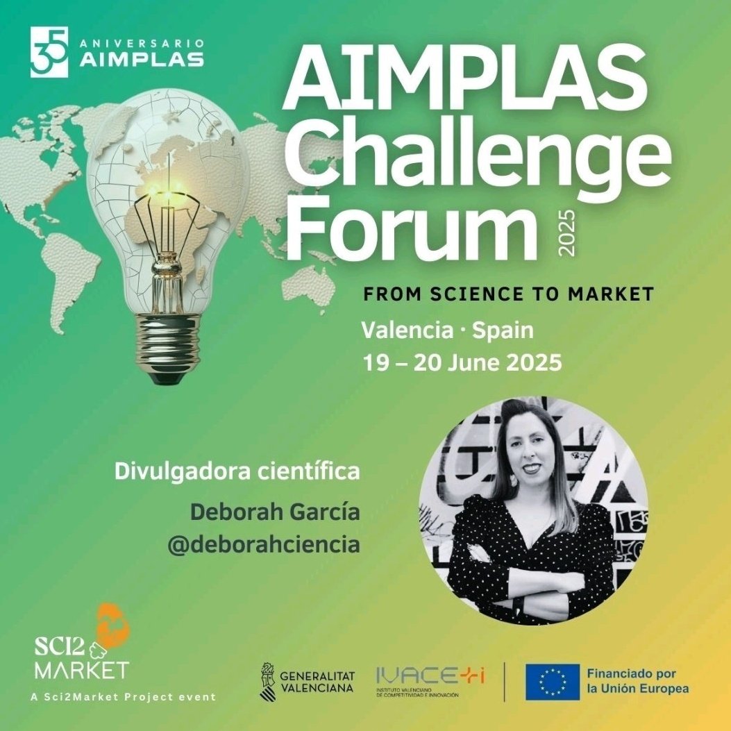 Mañana estoy en Valencia conduciendo este foro con los mayores expertos en plásticos del mundo.
aimplas.es/jornadas/aimpl…