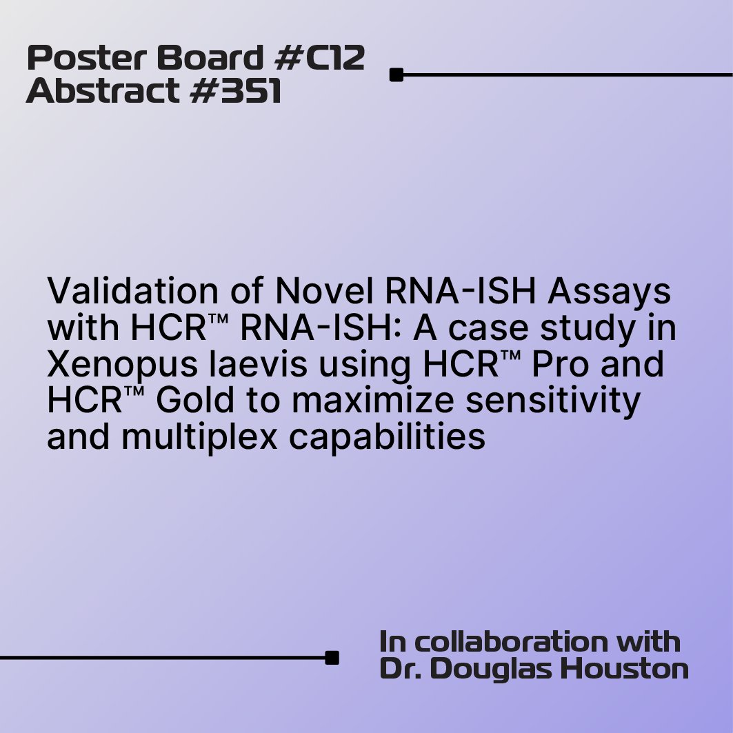 HCRimaging's tweet image. We’re excited to be in San Juan, Puerto Rico this week for the 20th International Congress of Developmental Biology (ICDB)!
Catch us during Poster Session C on Saturday (June 21) from 2:00 – 5:00 PM, where we’ll be showcasing powerful applications #onlywithHCR.
Be sure to also…