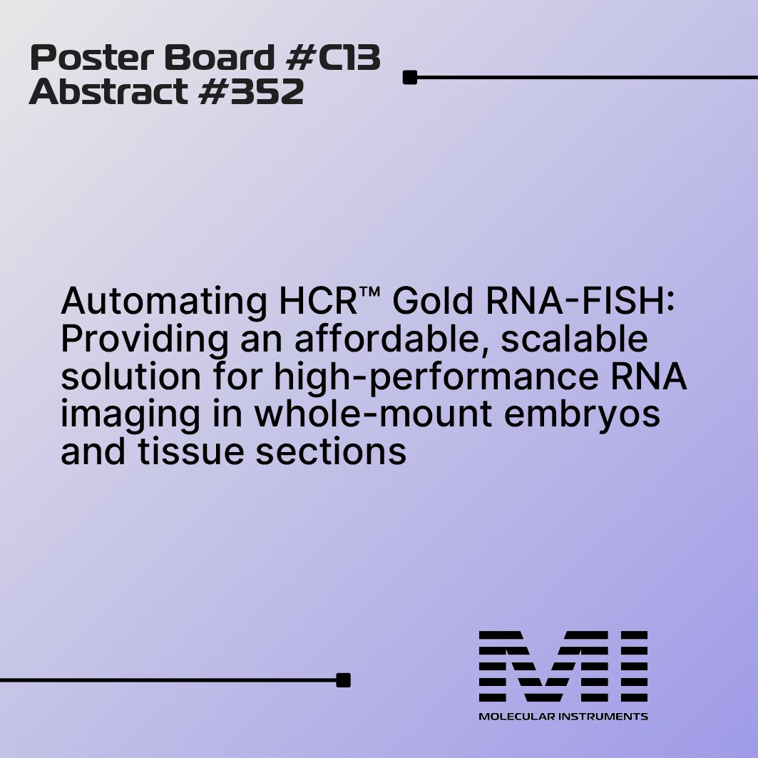 HCRimaging's tweet image. We’re excited to be in San Juan, Puerto Rico this week for the 20th International Congress of Developmental Biology (ICDB)!
Catch us during Poster Session C on Saturday (June 21) from 2:00 – 5:00 PM, where we’ll be showcasing powerful applications #onlywithHCR.
Be sure to also…