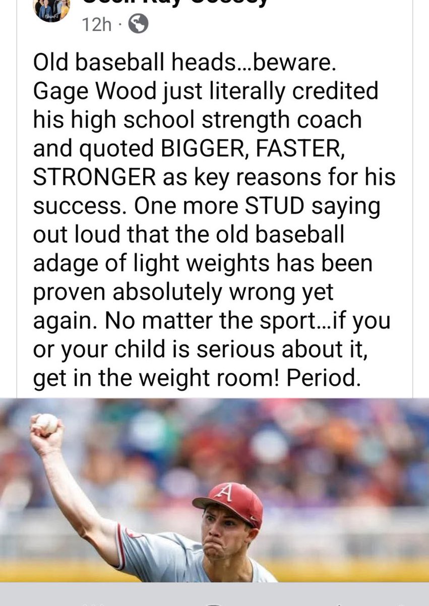 Couldn’t be any bigger fan of this guy. About all the right things..credits getting in the weight room..went and hugged his old HS teammate who played for Murray, talked about how they get together to play catch everyday in the offseason..get stronger, play catch #NoPlasticRings