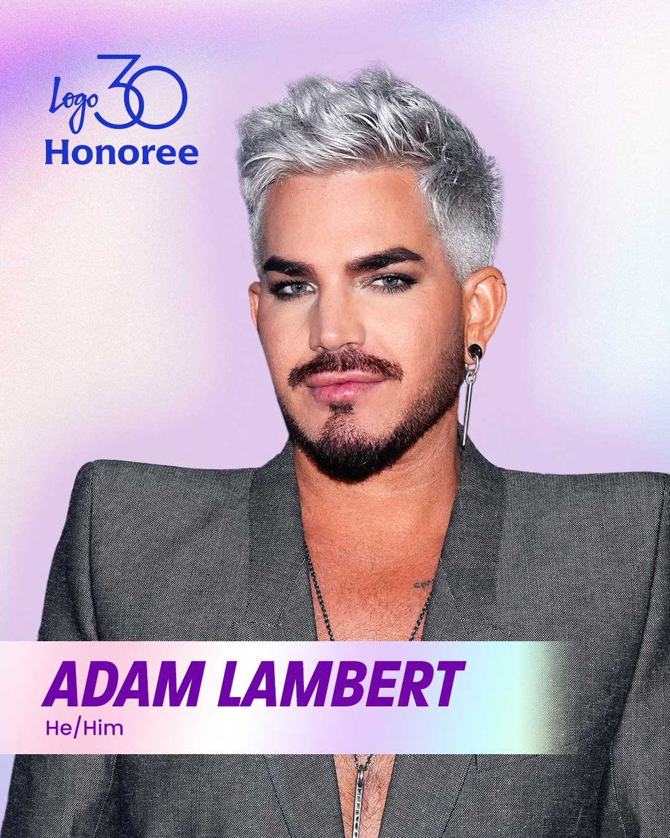 LogoTV's tweet image. Here's to shining brighter & being even gayer โ Congratulations @adamlambert on being a 2025 #Logo30 honoree ๐ฅ