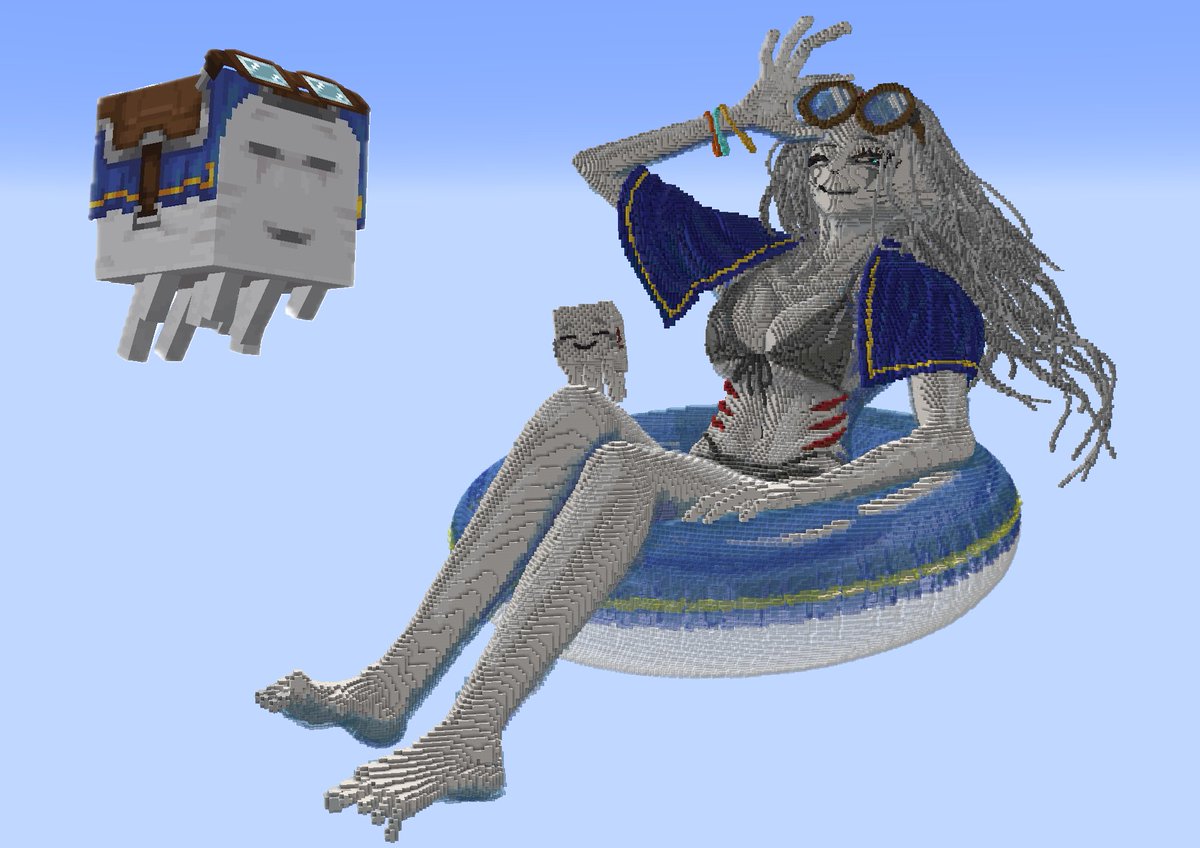 Leve_Tomo's tweet image. 『happy ghast × summer』
#Minecraftbuilds
#Minecraft update