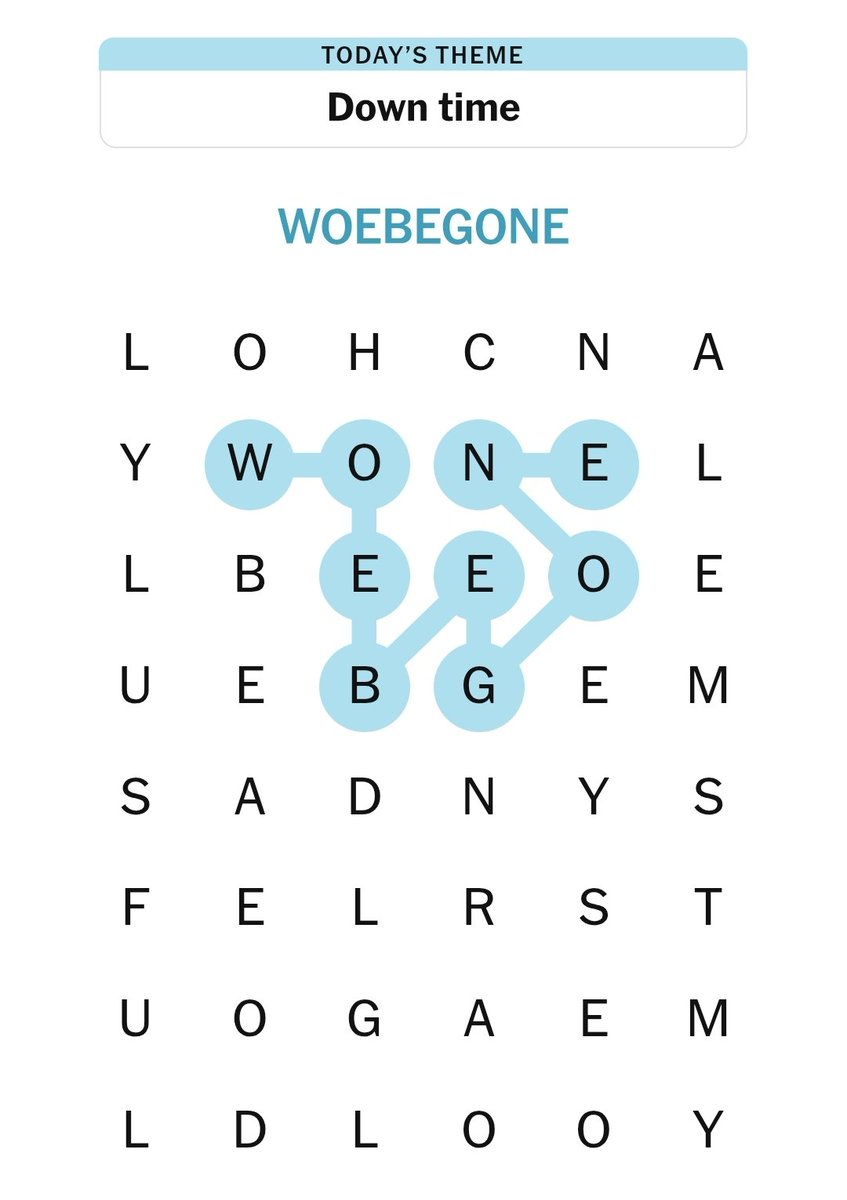 had a great game of strands today #woebegone