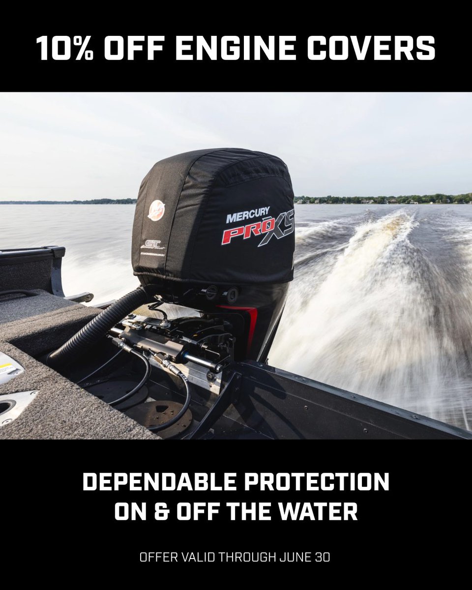 Keep your engine covered and protected – Save 10% on all engine covers this June!

Shop now at the Mercury Dockstore: mercury-marine.visitlink.me/yygQXl