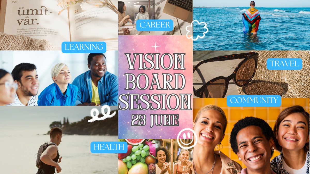 ๐ณ๏ธโ๐elop LGBT mental health and wellbeing (@elop_lgbt) on Twitter photo Join our next LGBTQ+ ReEngage session: Vision Board Making ๐
ReEngage is a weekly space to connect and build community.
๐๏ธ Mon 23 June | 3:15โ5:15pm
๐ Walthamstow Library
Register: mentalhealth@elop.org
#LGBTQCommunity <a href="/BlkTAlliance/">Black Trans Alliance C.I.C</a> <a href="/lgbthero/">LGBT HERO</a> <a href="/HidayahLGBTQI/">Hidayah</a> Join our next LGBTQ+ ReEngage session: Vision Board Making ๐
ReEngage is a weekly space to connect and build community.
๐๏ธ Mon 23 June | 3:15โ5:15pm
๐ Walthamstow Library
Register: mentalhealth@elop.org
#LGBTQCommunity <a href="/BlkTAlliance/">Black Trans Alliance C.I.C</a> <a href="/lgbthero/">LGBT HERO</a> <a href="/HidayahLGBTQI/">Hidayah</a>
