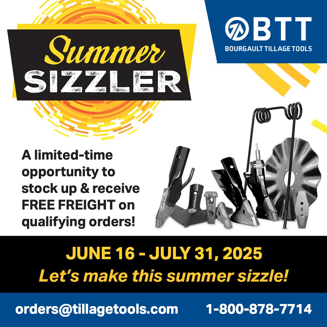 🔥 SUMMER SIZZLER ALERT! 🔥

Don’t let freight costs eat into your bottom line.

Now through July 31, BTT is covering freight on qualifying orders—just in time to stock up before the busy season hits.
🛠️ Need replacement parts?
💸 Want to save on shipping?
👉 Hit up your local
