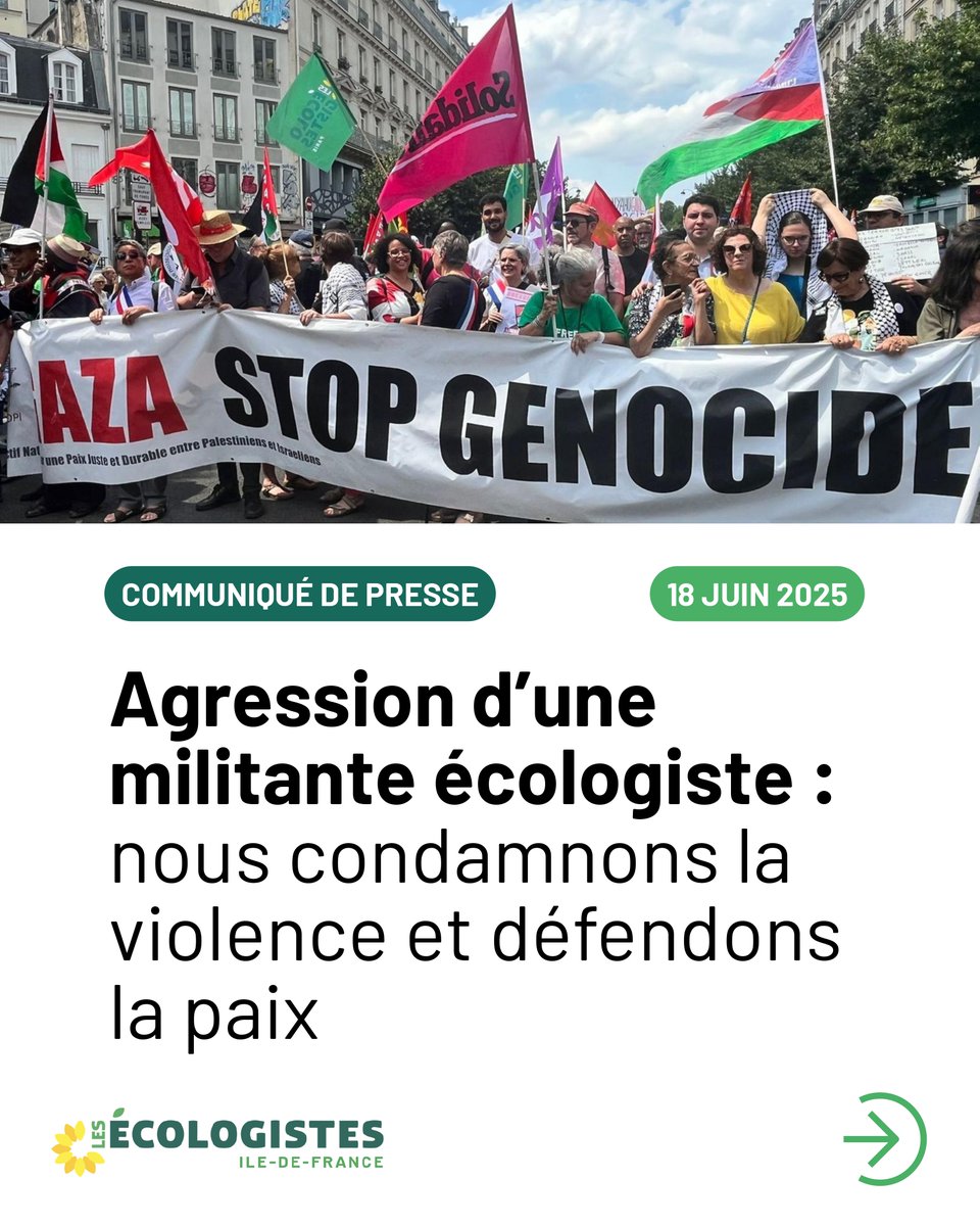 Les Écologistes - EELV Île-de-France (@eelvidf) on Twitter photo Soutien à notre camarade militante <a href="/EELV/">Les Écologistes - EELV</a> violemment prise à partie !
La solidarité ne se construit pas dans l'intimidation. Elle se bâtit dans la clarté politique, la cohérence et le respect mutuel.
Notre CP ici 👇
ile-de-france.e9s.fr/posts/7dCOxomk… Soutien à notre camarade militante <a href="/EELV/">Les Écologistes - EELV</a> violemment prise à partie !
La solidarité ne se construit pas dans l'intimidation. Elle se bâtit dans la clarté politique, la cohérence et le respect mutuel.
Notre CP ici 👇
ile-de-france.e9s.fr/posts/7dCOxomk…