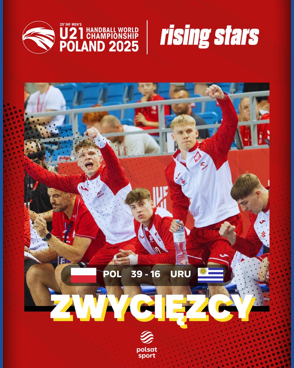 Polsat Sport (@polsatsport) on Twitter photo REPREZENTACJA POLSKI WYGRYWA W MECZU OTWARCIA MISTRZOSTW ŚWIATA U-21 🥰
<a href="/handballpolska/">Handball Polska</a> I #HandballPoland25 #DzienSportu REPREZENTACJA POLSKI WYGRYWA W MECZU OTWARCIA MISTRZOSTW ŚWIATA U-21 🥰
<a href="/handballpolska/">Handball Polska</a> I #HandballPoland25 #DzienSportu