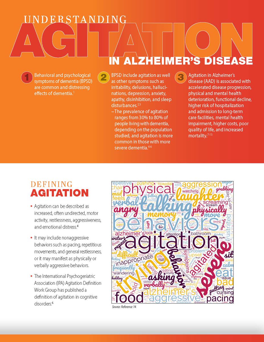 Non-pharmacologic and pharmacologic interventions can reduce the symptoms of agitation. GSA's Understanding Agitation in Alzheimer’s Disease infographic shows how. With support from <a href="/OtsukaUS/">OtsukaUS</a> #endalz #kaerbrain