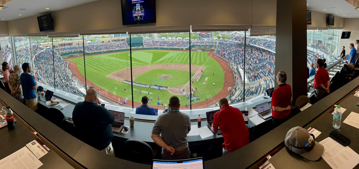 Eric Sorenson (@stitch_head) on Twitter photo Nice, cool 75° day here in The O.
We’re gonna play two here again. <a href="/LouisvilleBSB/">Louisville Baseball</a> - <a href="/CoastalBaseball/">Coastal Carolina Baseball</a> is up here in a few minutes. <a href="/RazorbackBSB/">Arkansas Baseball</a> - <a href="/LSUbaseball/">LSU Baseball</a> is tonight. Overcast now but Mother Nature better not be a JERK today. Nice, cool 75° day here in The O.
We’re gonna play two here again. <a href="/LouisvilleBSB/">Louisville Baseball</a> - <a href="/CoastalBaseball/">Coastal Carolina Baseball</a> is up here in a few minutes. <a href="/RazorbackBSB/">Arkansas Baseball</a> - <a href="/LSUbaseball/">LSU Baseball</a> is tonight. Overcast now but Mother Nature better not be a JERK today.