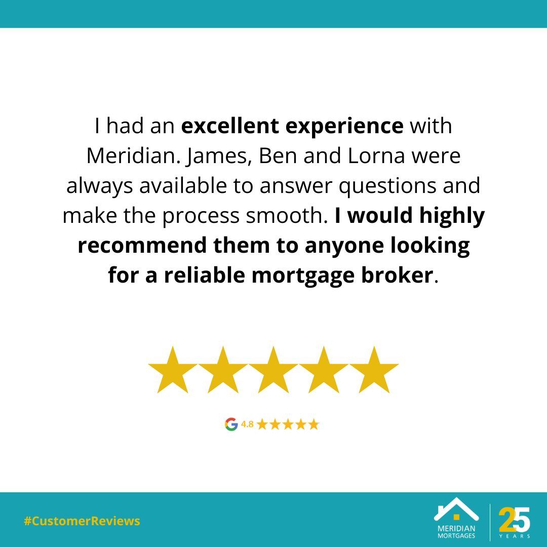 Another brilliant review for the team! 🌟

At Meridian Mortgages, we’re committed to making the complex simple and the process personal, every step of the way.

#TeamMeridian #MortgageExperts #ClientFeedback #FiveStarService #MortgageBroker