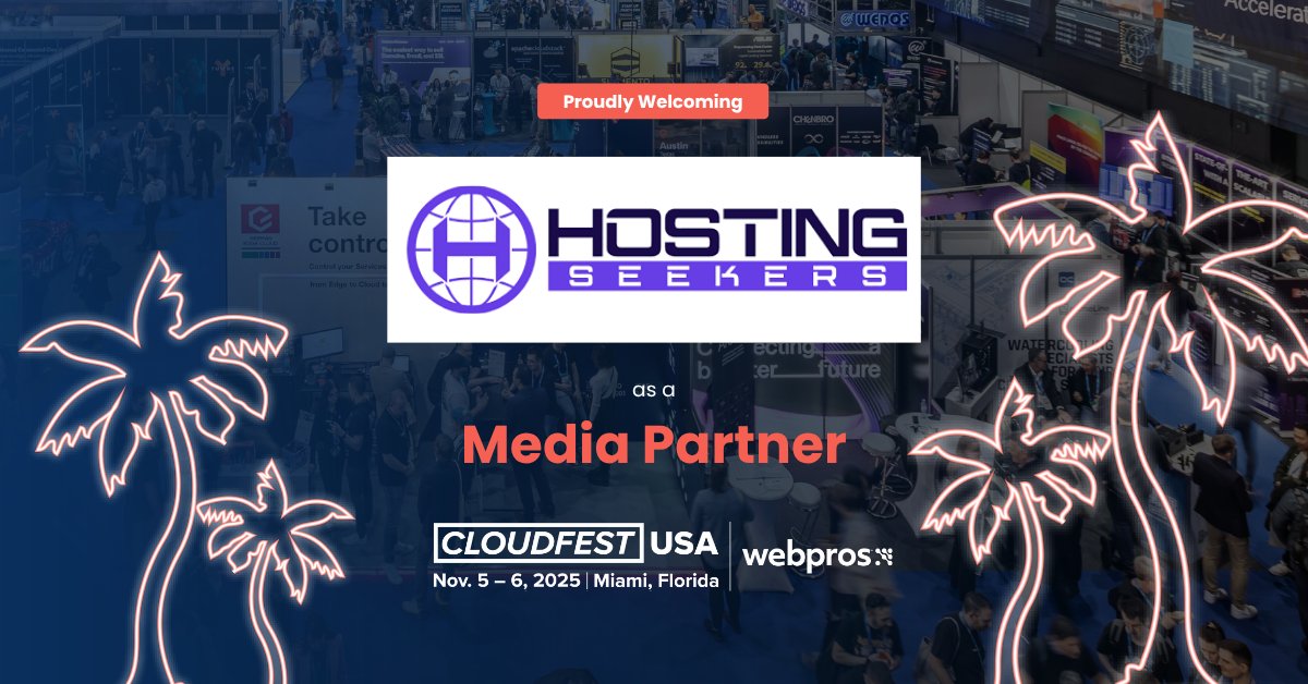 Media Partner Spotlight: <a href="/Hostingseekers1/">HostingSeekers</a>

Helping devs, startups &amp; site owners connect with 100+ hosting providers—complete with reviews, side-by-side comparisons, exclusive deals &amp; dev guides. 

Join them at #CloudFestUSA this Nov in Miami! 🌐eu1.hubs.ly/H0kZyxB0 #WebHosting