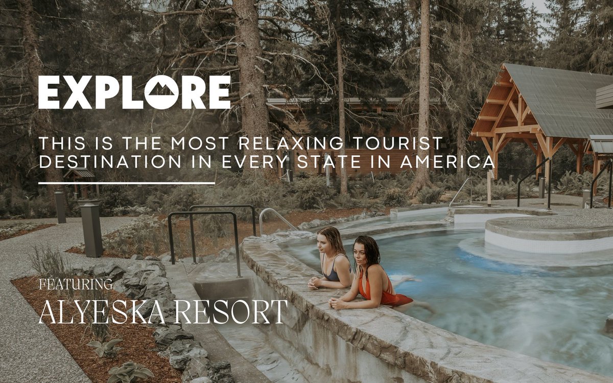 In one of Sierra Winters latest roundup for <a href="/ExploreDotCom/">Explore</a> of the Most Relaxing Tourist Destinations in Every State, Alyeska Nordic Spa earns top honors for Alaska. She reports, “Saunas are all the rage right now — a little heat can go a long way in the relaxation department for