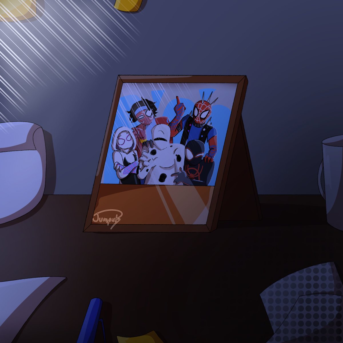 #SpotWeek2025 day 3: family but wait guys. hear me out. found family trope between the spider-kids and spot