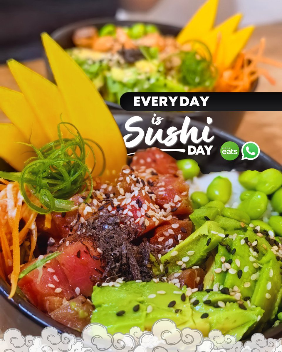 taikocr's tweet photo. ¡Hoy es el Día Internacional del Sushi y tu sillón te llama! 🤤🍱🥢 Pide a domicilio y celebra con nosotros sin mover un dedo. (excepto para tomar tus palillos 🥢) ¡No te quedes sin tu dosis de felicidad enrollada hoy! 💚🥢 #sushilove #sushitime #SushiDay #SUSHiEXPRESS #delivery https://t.co/s4K04N3HDf