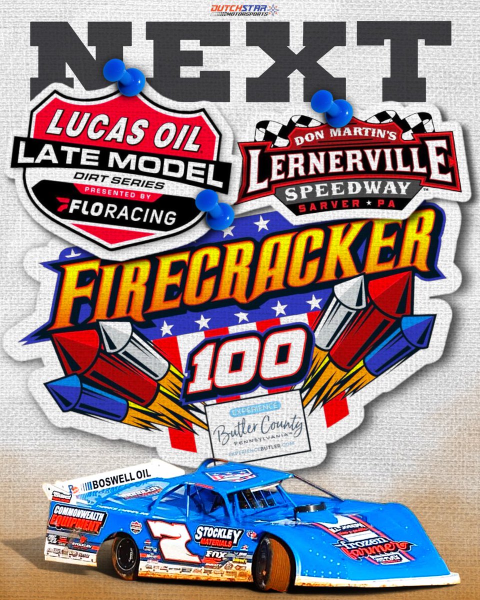 RossRobinsonRacing (@rracing7) on Twitter photo ๐ฅRoss will join <a href="/lucasdirt/">#๐๐๐ฐ๐ฎ๐๐๐ถ๐ฟ๐ ๐</a> presented by <a href="/FloRacing/">FloRacing</a> at <a href="/Lernerville/">Lernerville Speedway</a> from June 19-21.
๐งจThe 19th Annual Firecracker 100 - presented by Experience Butler County, is slated to run for three consecutive nights, culminating in the $50,000-to-win finale.
๐๏ธ lucasdirt.com/press/article/โฆ ๐ฅRoss will join <a href="/lucasdirt/">#๐๐๐ฐ๐ฎ๐๐๐ถ๐ฟ๐ ๐</a> presented by <a href="/FloRacing/">FloRacing</a> at <a href="/Lernerville/">Lernerville Speedway</a> from June 19-21.
๐งจThe 19th Annual Firecracker 100 - presented by Experience Butler County, is slated to run for three consecutive nights, culminating in the $50,000-to-win finale.
๐๏ธ lucasdirt.com/press/article/โฆ