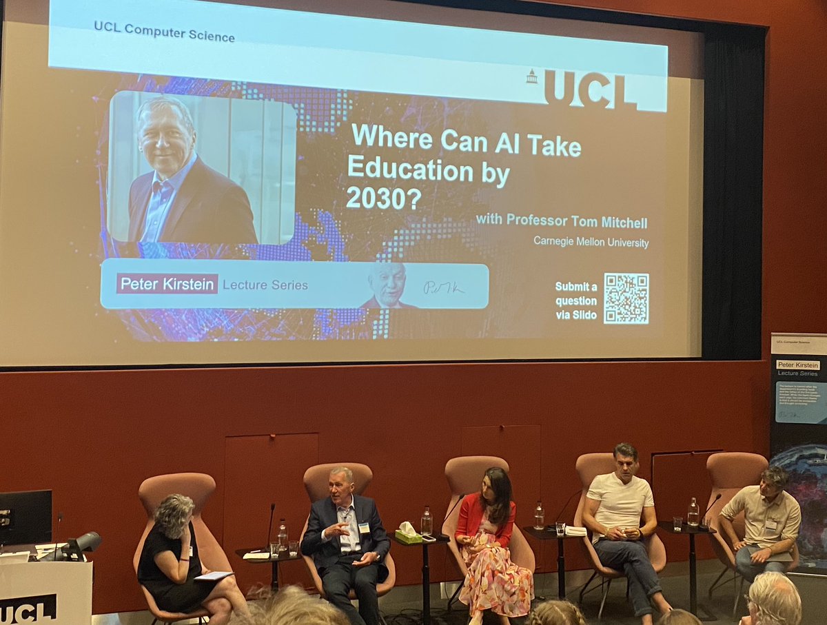 Prof Allison Littlejohn (@allisonl) on Twitter photo Fascinating panel session chaired by Kaska Porayska-Pomsta <a href="/uclknowledgelab/">UCL Knowledge Lab</a> at the Peter Kirstein Lecture this evening <a href="/UCLEast/">UCL East campus</a> . Great question - ‘is #AI narrowing education by focusing on ‘drill & practice’ patterns and predictions’. Fascinating panel session chaired by Kaska Porayska-Pomsta <a href="/uclknowledgelab/">UCL Knowledge Lab</a> at the Peter Kirstein Lecture this evening <a href="/UCLEast/">UCL East campus</a> . Great question - ‘is #AI narrowing education by focusing on ‘drill & practice’ patterns and predictions’.