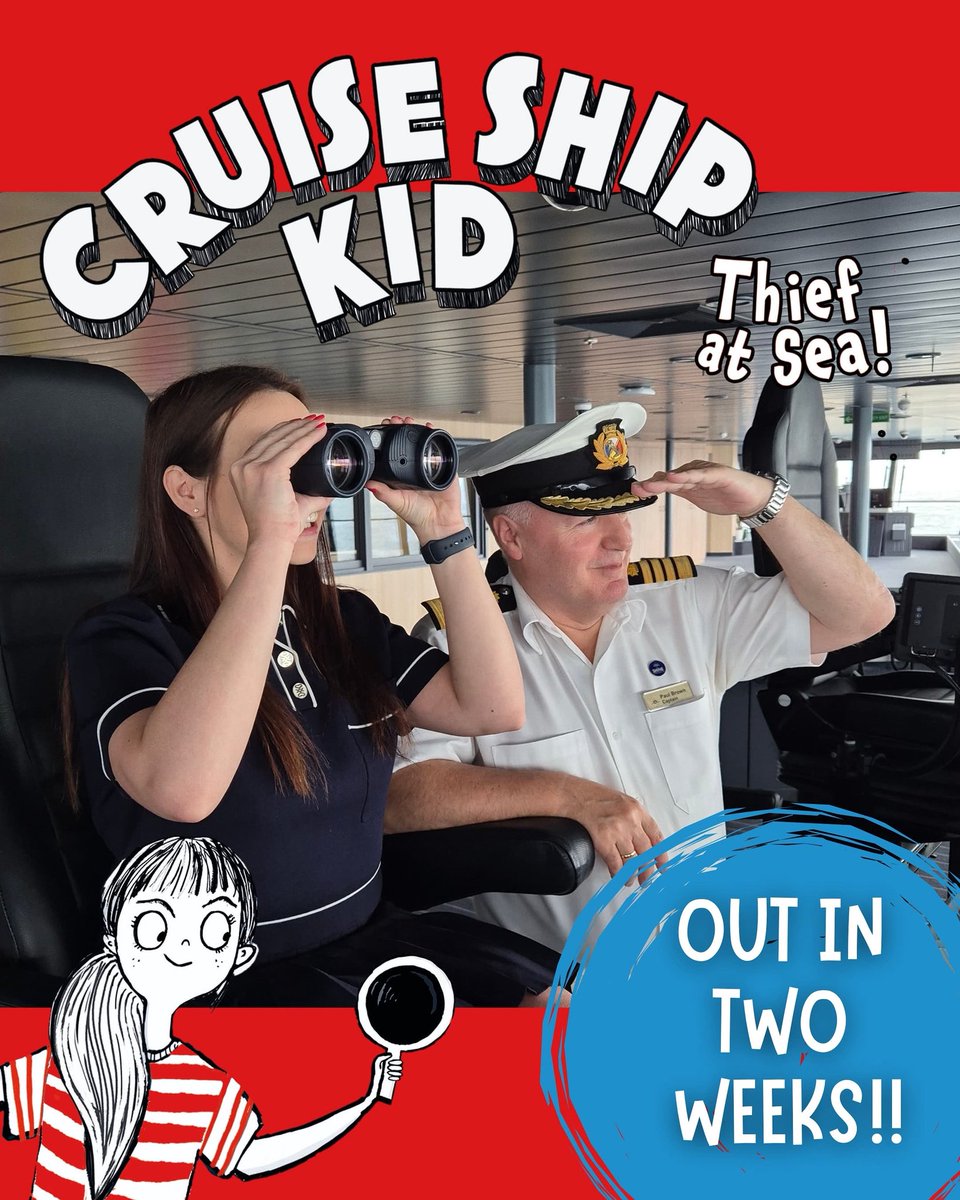 Emma Swan (@emmaswanauthor) on Twitter photo What's that on the horizon? Cruise Ship Kid is out in 2 WEEKS!!!
The pre-order link is in my bio and please do let me know if you order one, so I can say a huge thank you! Here I am with Captain Paul on <a href="/pandocruises/">P&O Cruises</a> Arvia last year researching for book 2. 🌊 🚢 <a href="/Usborne/">Usborne Publishing</a> What's that on the horizon? Cruise Ship Kid is out in 2 WEEKS!!!
The pre-order link is in my bio and please do let me know if you order one, so I can say a huge thank you! Here I am with Captain Paul on <a href="/pandocruises/">P&O Cruises</a> Arvia last year researching for book 2. 🌊 🚢 <a href="/Usborne/">Usborne Publishing</a>