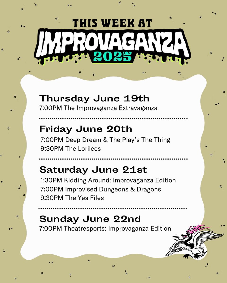 Cheer up Edmonton. Improvaganza line up just dropped 🔥🔥🔥