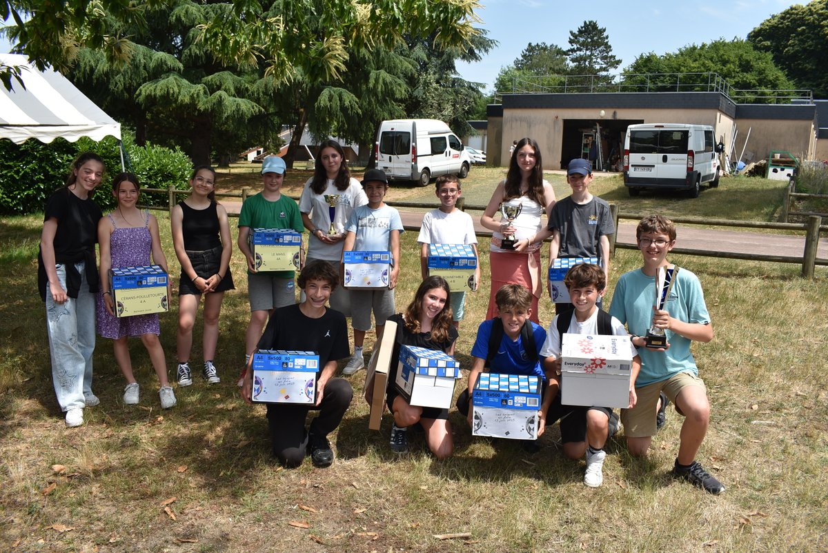 RallyeMath72's tweet image. 📐 𝐅𝐈𝐍𝐀𝐋𝐄 𝐑𝐀𝐋𝐋𝐘𝐄 𝟐𝟎𝟐𝟓 - 𝐑𝐄𝐒𝐔𝐋𝐓𝐀𝐓𝐒 📊

Bravo 👏 aux classes victorieuses de cette édition 2025:

6è:
🏆 COLLÈGE St-Julien  (LE MANS) 6èB
5è:
🏆 COLLÈGE R. Vercel (LE MANS) 5èC
4è:
🏆 COLLÈGE St-Jospeh (LE MANS) 4è Brux.
3è:
🏆 COLLÈGE A.Pioger (CONLIE) 3èD