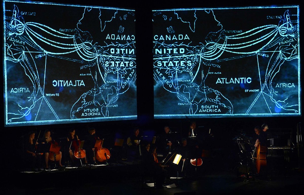 Tomorrow at the Nevill Holt Festival we will perform a special arrangement of The Sinking of The Titanic, with expanded orchestration and the striking film projections of Bill Morrison and Laurie Olinder. Some tickets still available: nevillholtfestival.com/events/gavin-b…