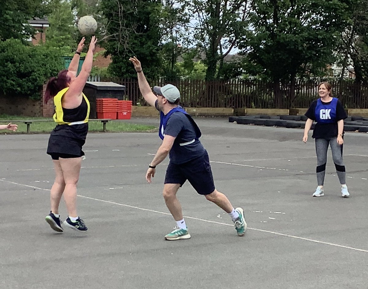 CCPS_NShields's tweet image. It is not just our pupils taking part in our National Sports Week! Brilliant night for our annual Teachers vs Parents evening. It was a win for our teachers in Dodgeball and Football and a well deserved win for the parents in netball. Good fun had by all #NSSW2025