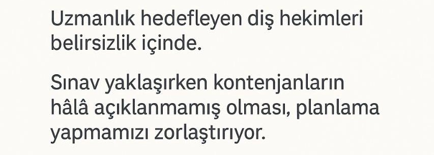 yapayalnız bir meslek grubu.
#duskontenjanlarınerede