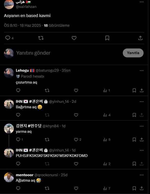 bizim desteklenme durumu şu şekil