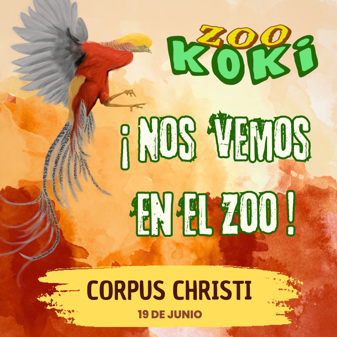 zookoki's tweet image. 🐾 Este 19 de junio, Día del Corpus, ¡abrimos!
Escápate al zoo y vive una jornada entre animales, sombra y naturaleza.
📍 ¡Planazo para disfrutar en familia o con amigos!
🎟️ El mejor rugido del festivo está en ZOO KOKI.