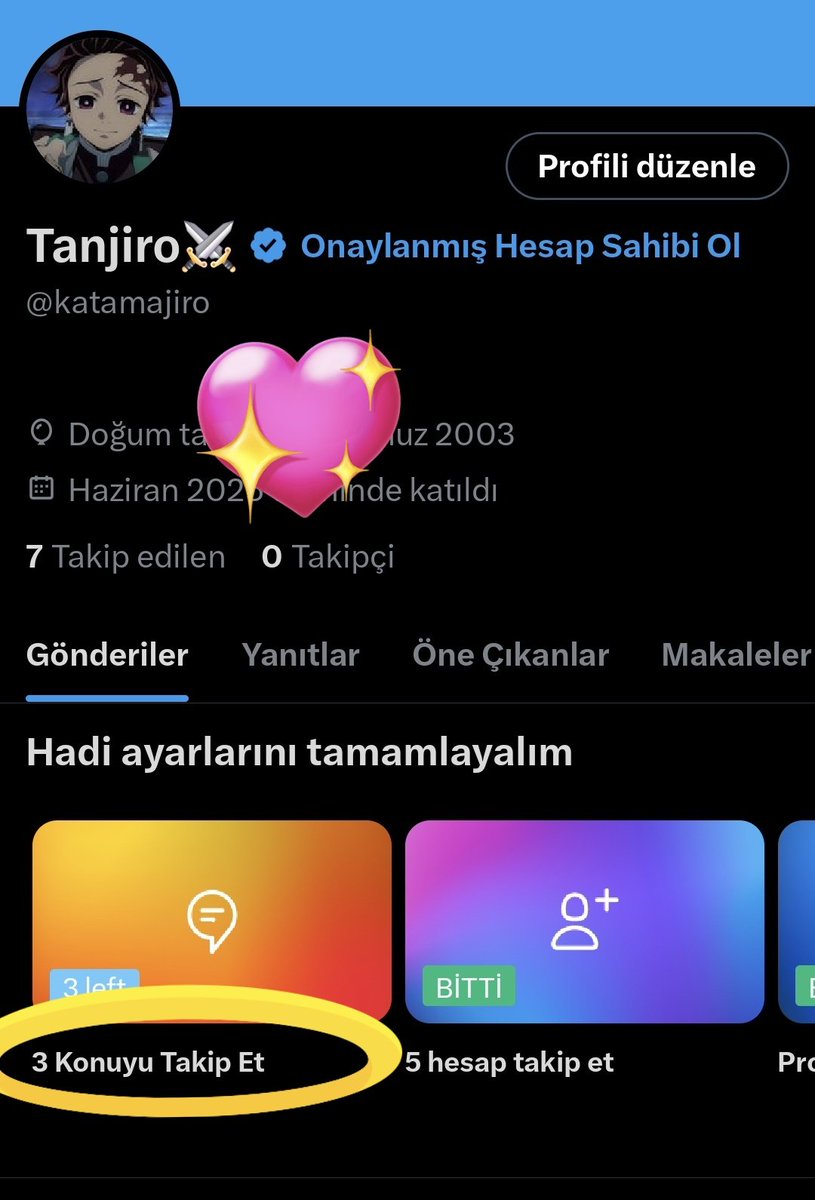 tek istediğim anon bi hesap açıp anitwt a katılmaktı ama 3 konu seç görevini geçemiyorum...