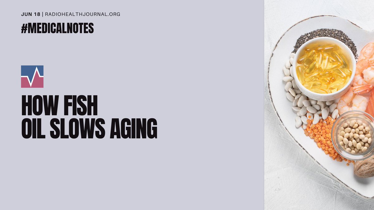 RadioHealthJrnl's tweet image. A study found that people who consumed more omega-3 showed slower cell aging. Eating fatty fish or taking omega-3 supplements could help support long-term health. #MedicalNotes
Listen now 🎧 listen.radiohealthjournal.org/podcast