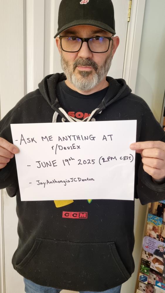 Only less than 24 hours remain for you to submit all your questions for JC Denton voice actor Jay Anthony Franke to answer on the Deus Ex subreddit!

The AMA is due tomorrow, if you have not yet, you can still drop your questions here:
reddit.com/r/Deusex/s/eRW…