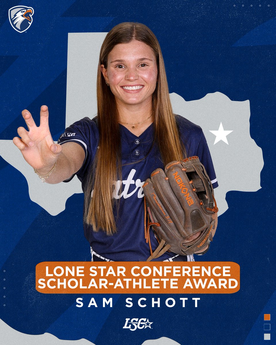 UT Tyler Patriots (@uttylerpatriots) on Twitter photo SB | Congratulations to Sam Schott of <a href="/Patriot_sb/">Patriot Softball</a> on earning the Lone Star Conference Scholar-Athlete Award for her outstanding achievements both on the field and in the classroom!
tinyurl.com/3a3rbrcn
#SwoopSwoop SB | Congratulations to Sam Schott of <a href="/Patriot_sb/">Patriot Softball</a> on earning the Lone Star Conference Scholar-Athlete Award for her outstanding achievements both on the field and in the classroom!
tinyurl.com/3a3rbrcn
#SwoopSwoop