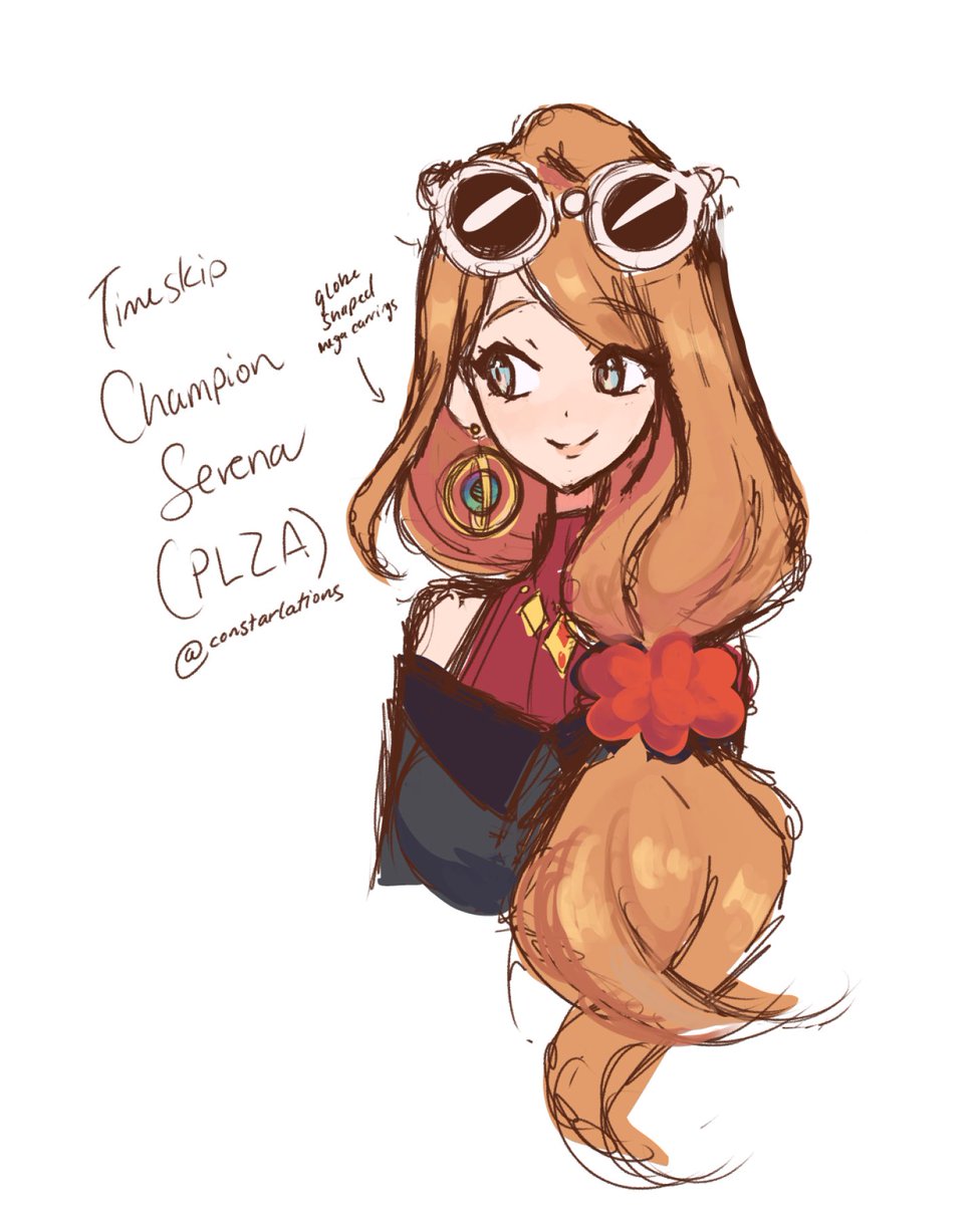 Had a dream a while ago I was playing PLZA and Timeskip Serena showed up looking like this