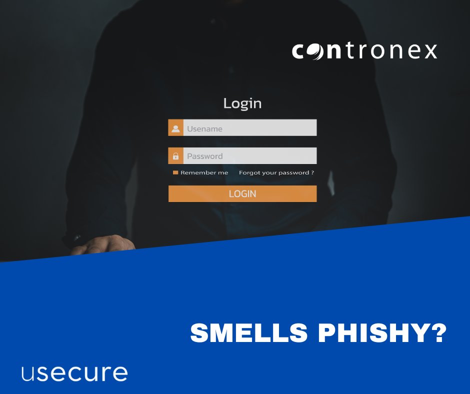 Contronex's tweet image. Bad actors continuosly seek ways to deceive users into entering passwords on malicious sites. With usecure uphish your team can learn to detect them.