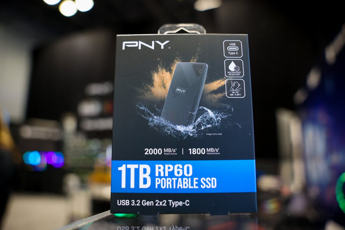 PNYTechnologies's tweet image. Day 2 at @bhphoto BILD EXPO is in full swing!

Stop by Booth #232 to explore PNY’s powerful storage solutions.

Not sure where to start? Check out the rugged, pro-ready PNY RR60 Portable SSD - built for speed and designed to protect your data on the go.

#PNY #CreateStoreGame…