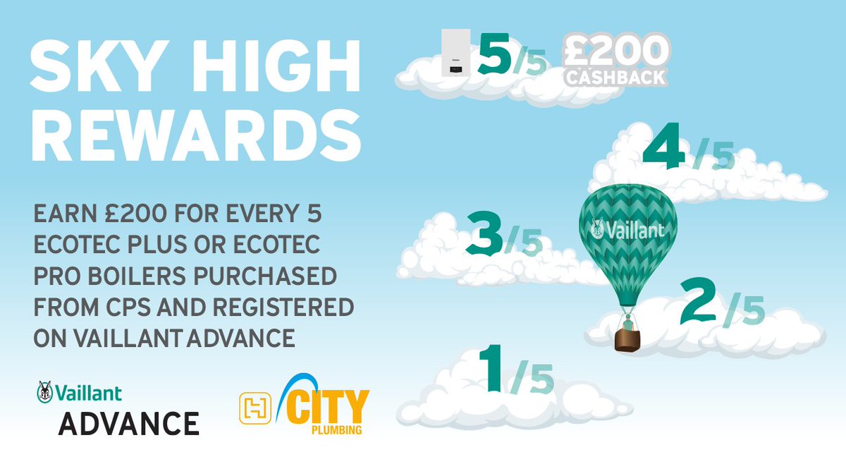 How close are you to reaching your next reward? Purchase ecoTEC plus or ecoTEC pro boilers from CPS and earn £200 for every 5 registered on Advance 🏆✨

Hurry, the promotion ends 30th June! ⏳

Track your progress, or activate the promotion here: 

bit.ly/4mhw0Ot