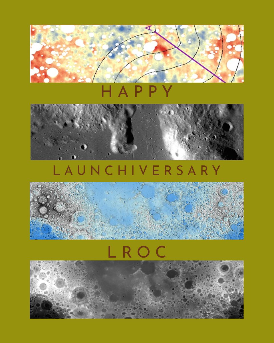 USGS_AstroGeo's tweet image. #OnThisDay in 2009 the Lunar Reconnaissance Orbiter launched to the Moon, beginning a long campaign of imaging the lunar surface in incredible detail. LROC is still orbiting, returning data that will help us set foot back on the Moon during Artemis!
#LROC #LRO #NASAMoon #Artemis