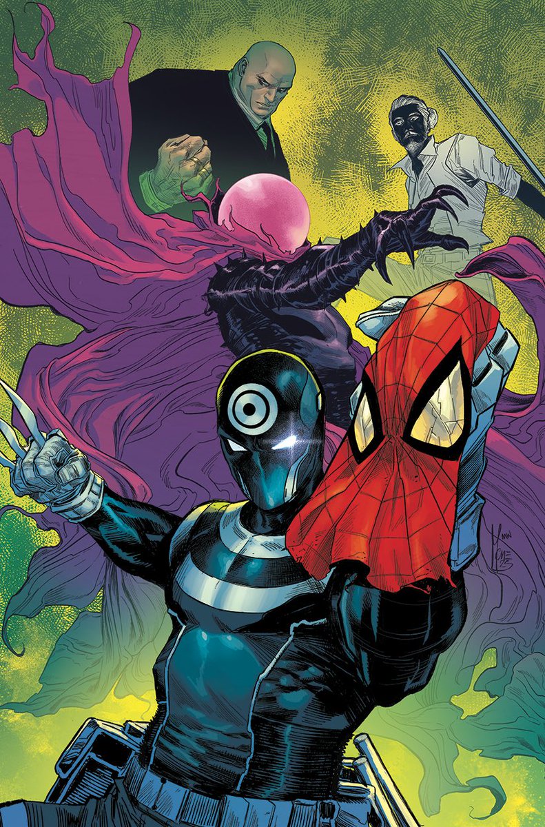 Ultimate Spider-Man 21 Cover no logo. #Villains #USM #MarcoChecchetto #MattWilson #cover #Marvel #UltimateSpiderMan