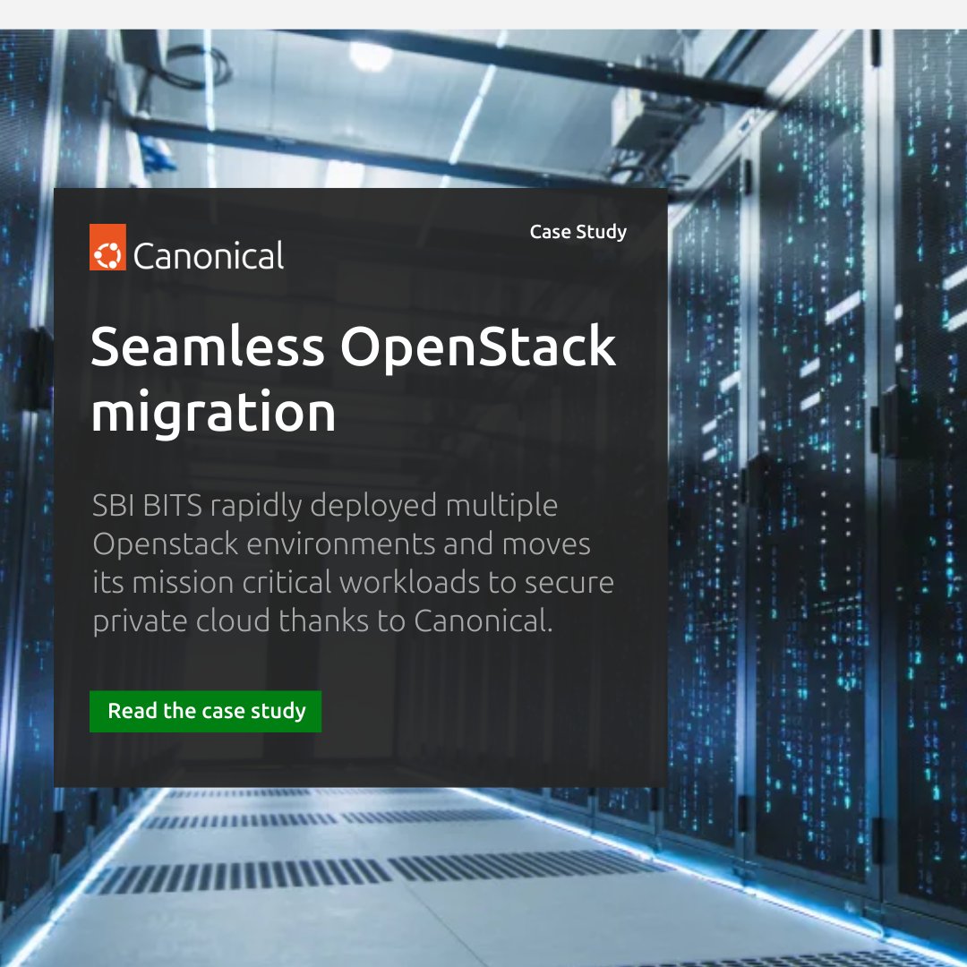 Increased customer satisfaction. Time-to-deployment accelerated by over 50%. The real story goes even further. Take a look.

In 2018, SBI BITS decided to transition from traditional virtualization to OpenStack. As the organization responsible for delivering IT infrastructure to