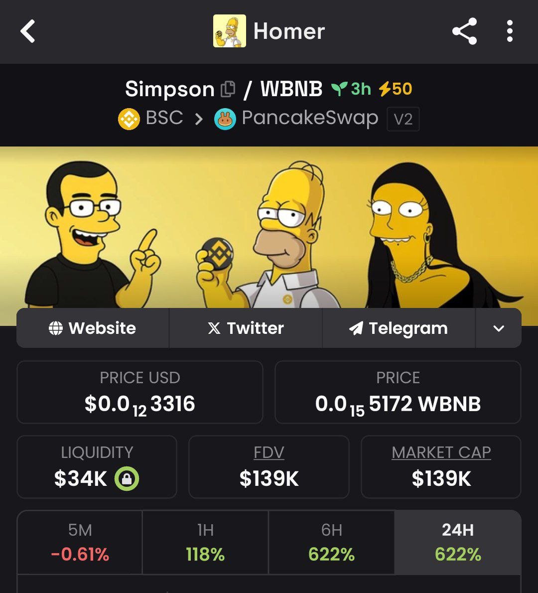 Homer Simpson (@homersimpson_hs) on Twitter photo β‘οΈ<a href="/cz_binance/">CZ πΆ BNB</a>
HOMER $Simpson ISβ‘οΈBOOSTED ON @DEXSCREENER #50XBOOST
WE HAVE MORE BIGGER PLANS FOR OUR PROJECTππππππ
DEFINITELY SOMETHING HUGE IS COMING IN THIS WEEK ππππππ
BUY HOLD SHILLππβ‘οΈ
dexscreener.com/bsc/0xe3AC999fβ¦ β‘οΈ<a href="/cz_binance/">CZ πΆ BNB</a>
HOMER $Simpson ISβ‘οΈBOOSTED ON @DEXSCREENER #50XBOOST
WE HAVE MORE BIGGER PLANS FOR OUR PROJECTππππππ
DEFINITELY SOMETHING HUGE IS COMING IN THIS WEEK ππππππ
BUY HOLD SHILLππβ‘οΈ
dexscreener.com/bsc/0xe3AC999fβ¦